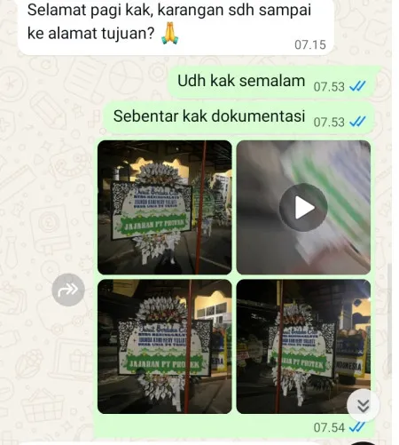Pengiriman Papan Bunga Selamat Ketangi Pamotan