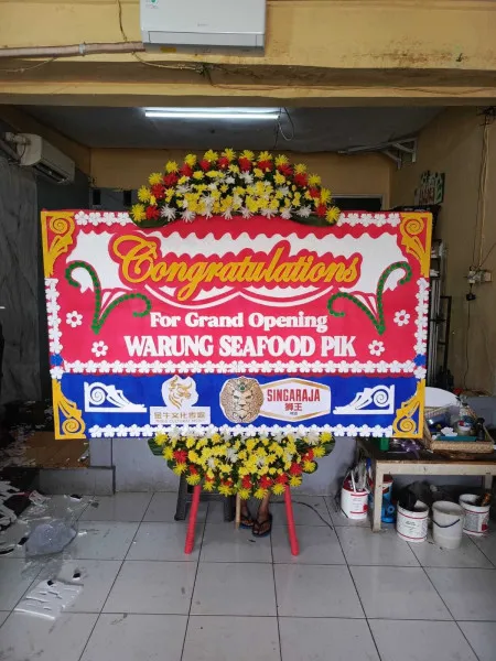 Papan Bunga Ucapan Selamat Ketangi Pamotan